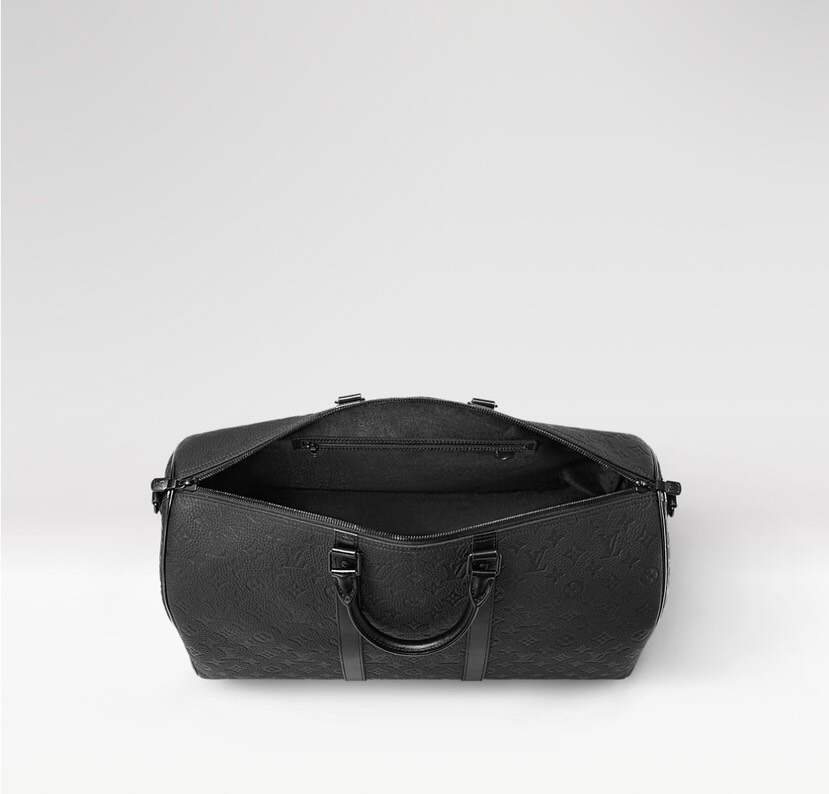 Keell Carry-On Travel Bag – Signature Emblem-Print Leather Duffel with Carry-On Size & Premium Craftsmanship
