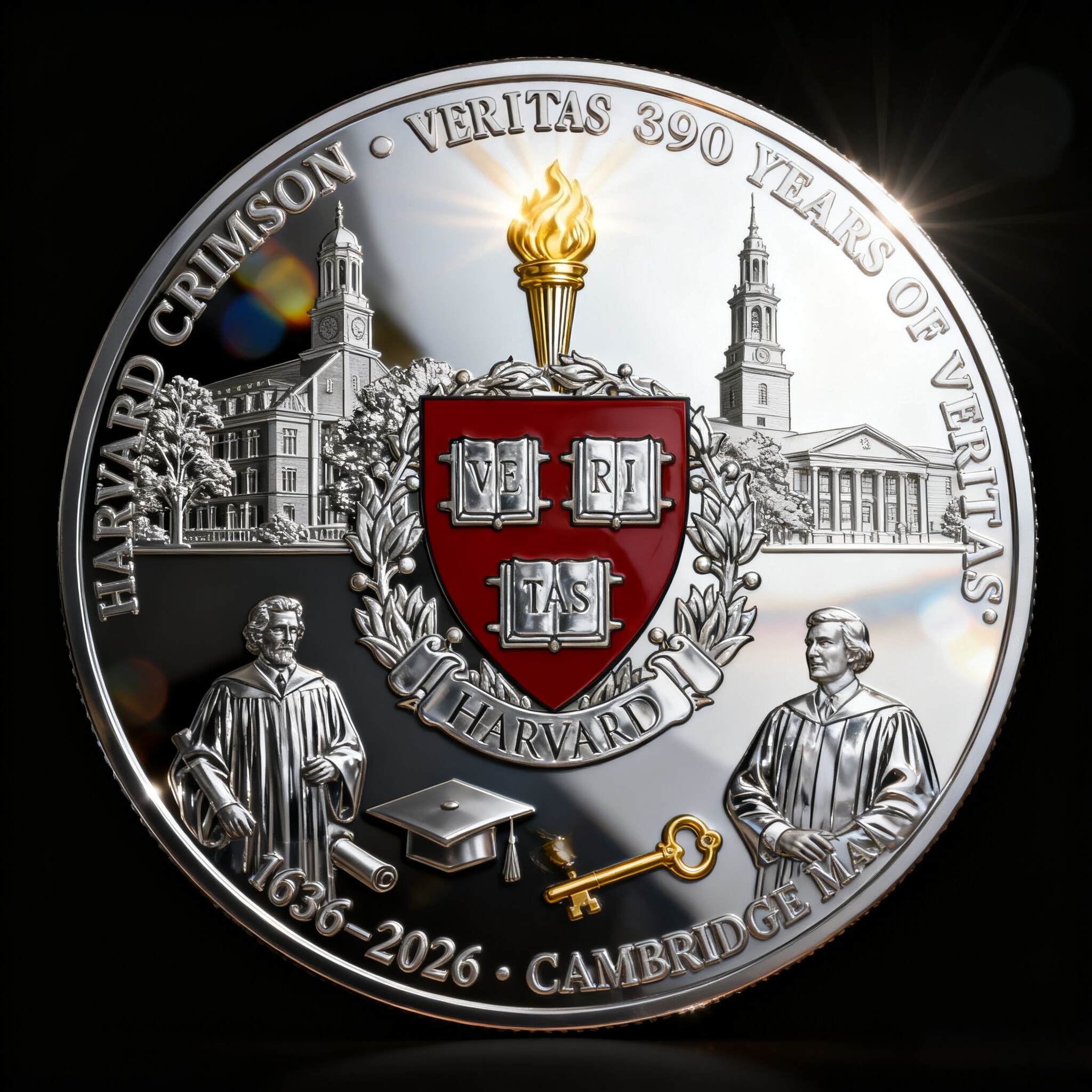 Harvard University 390th Anniversary Commemorative Coin