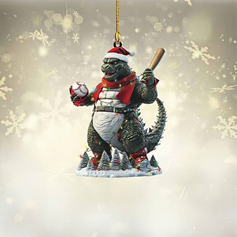 Festive Goodzilla Sports Ornaments