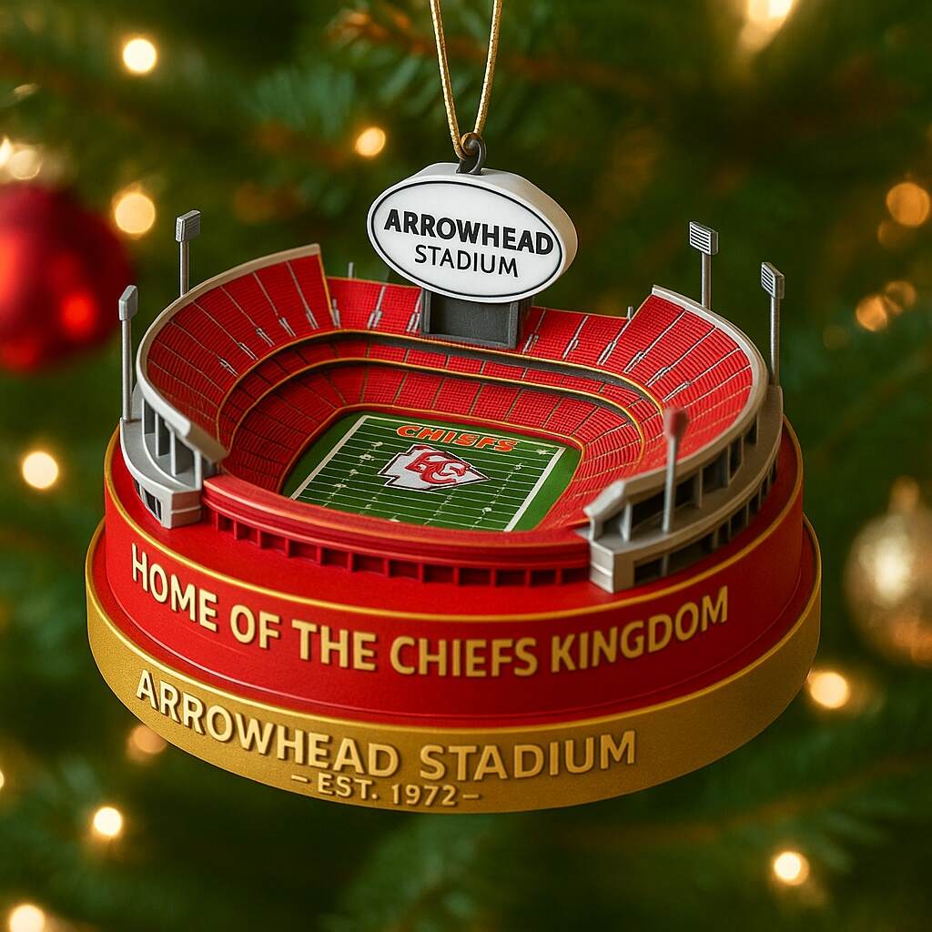 Arrowhead Stadium Christmas Ornament