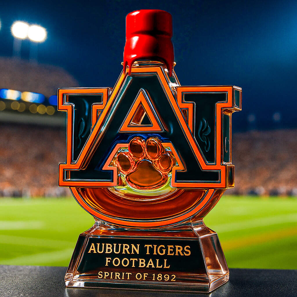 Auburn Tigers Football – Spirit of 1892 Collectible Whiskey Bottle