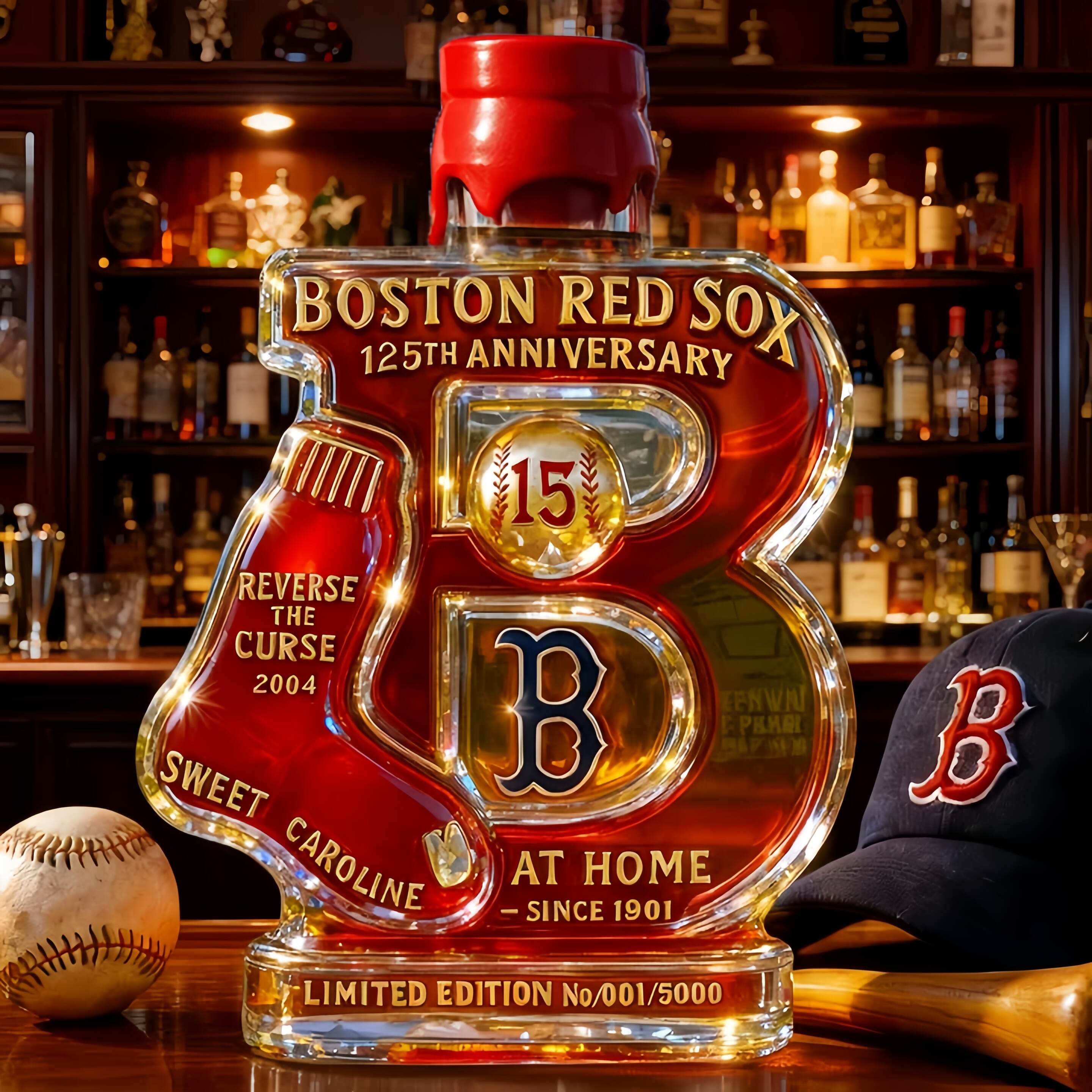 Boston Red Sox 125th Anniversary Whiskey Decanter