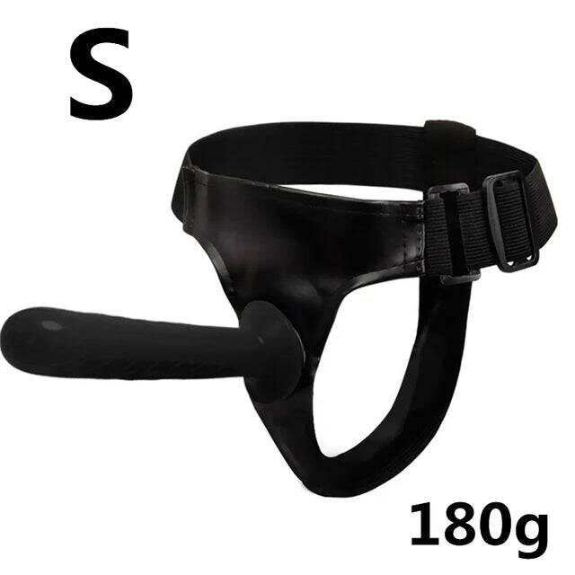 Double Penis Realistic Dildo Vibrator: Ultra Elastic Strap-On Harness for Women - Adult Sex Toy for Lesbians