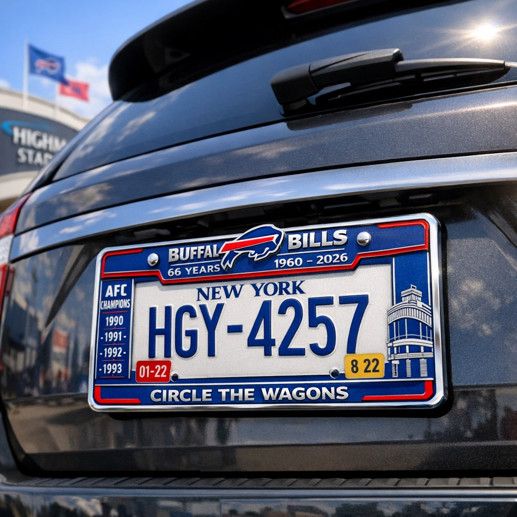Bills 66th Anniversary License Plate Frame