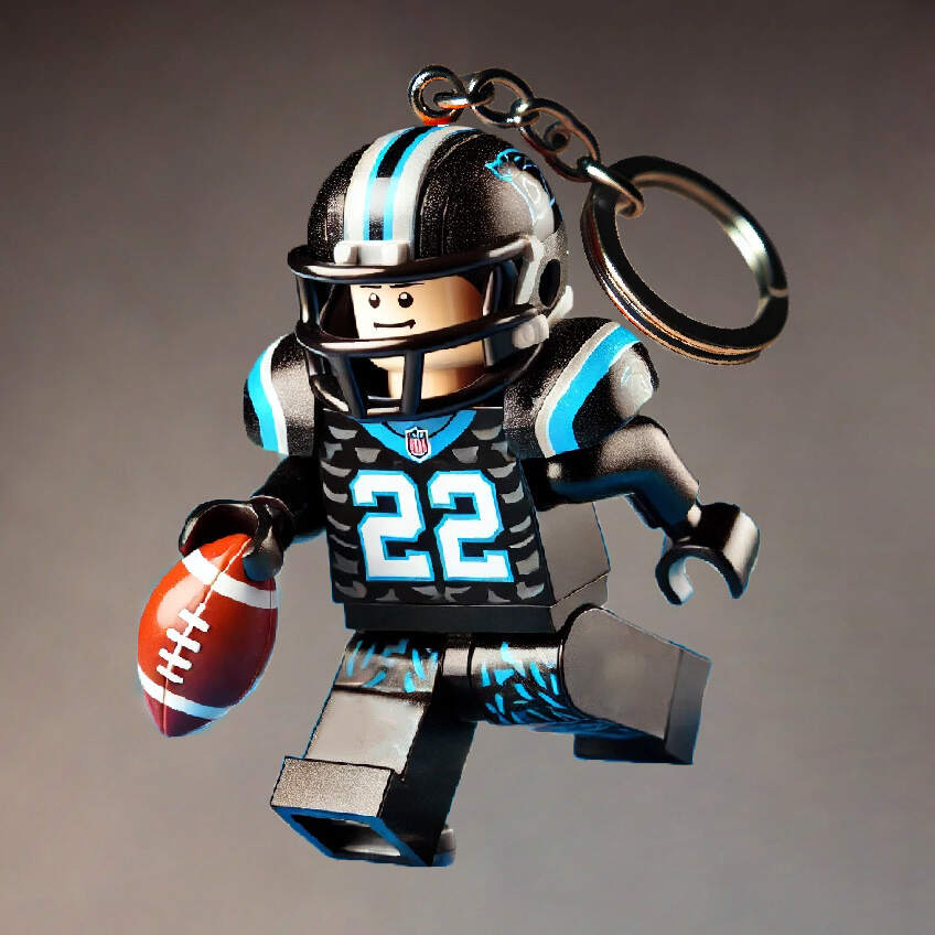 Football Team Building Set Kit Keychain