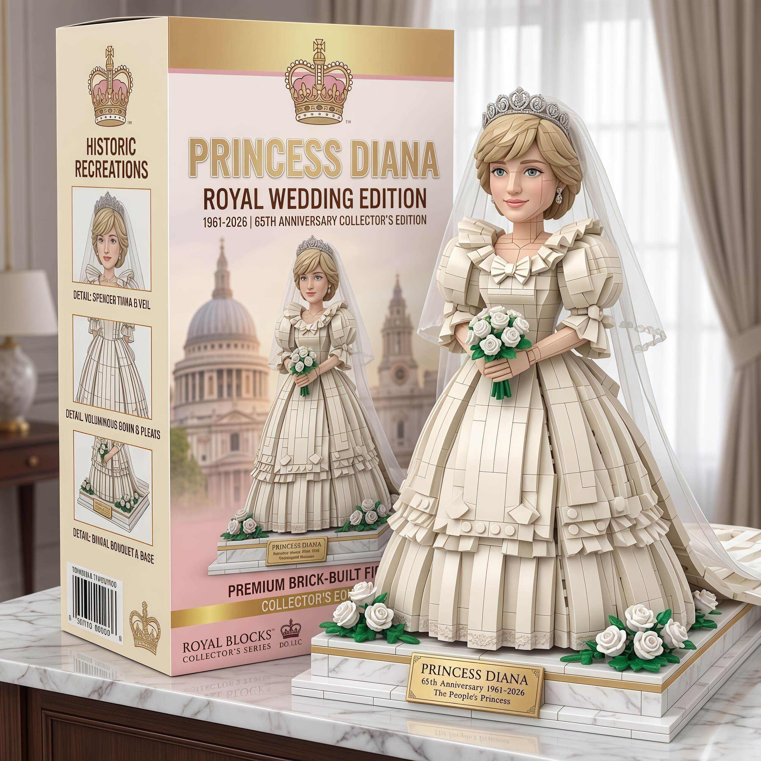 Princess Diana 65th Anniversary Commemorative Building Blocks