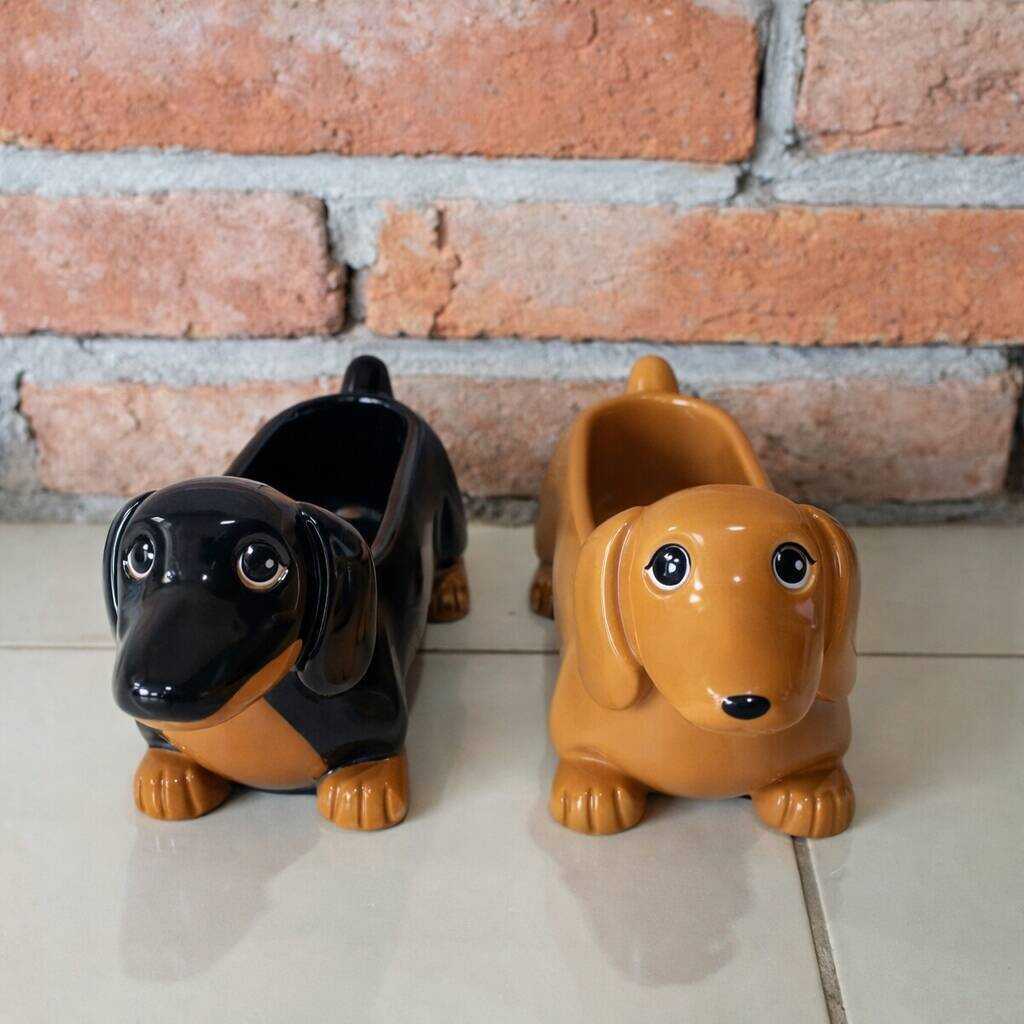 Dachshund Salt and Pepper Dishes