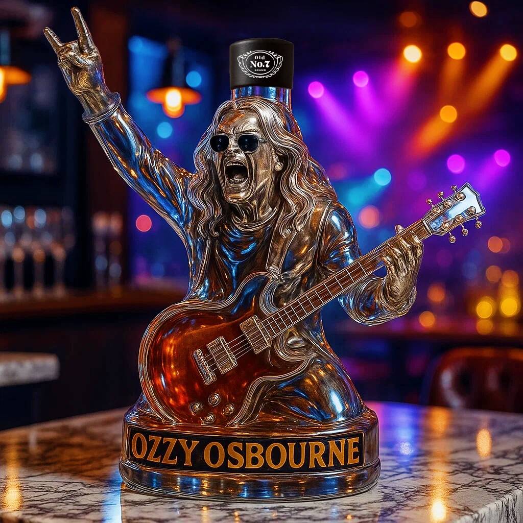 Ozzy Osbourne Final Tour Memorial Whiskey Bottle