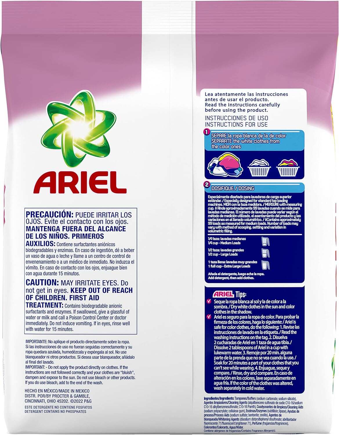 Ariel, with a Touch of Downy Freshness, Powder Laundry Detergent, 158 oz, 99 loads