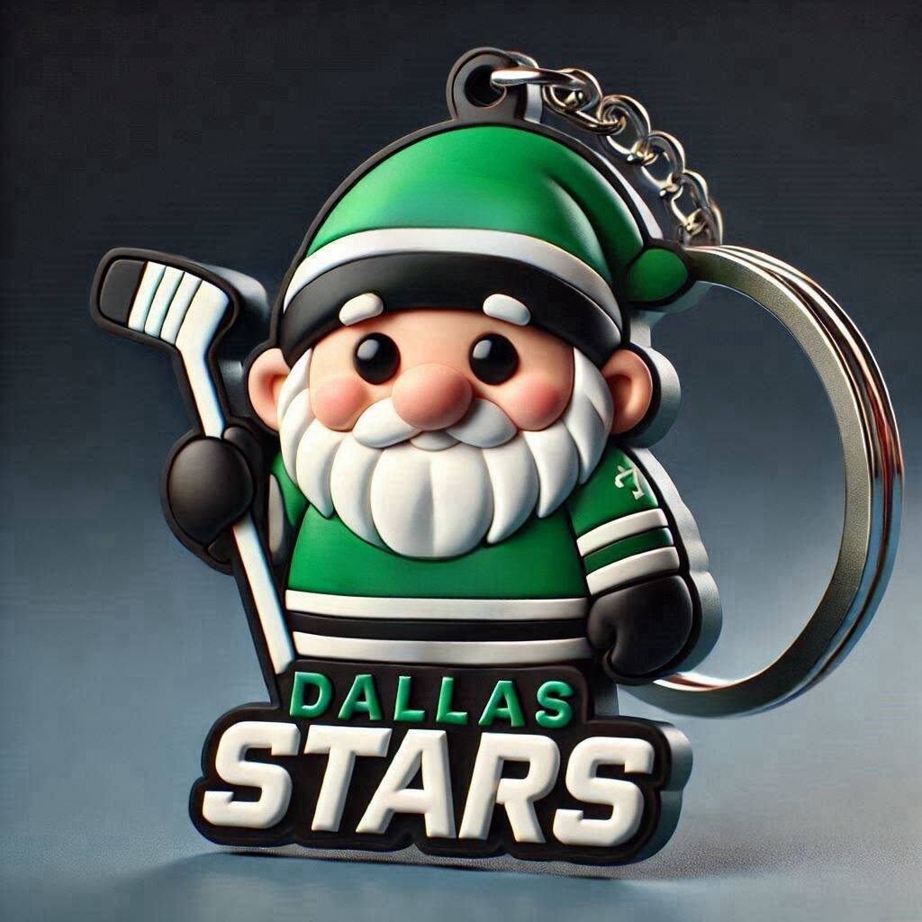 Hockey Gnome Keychain