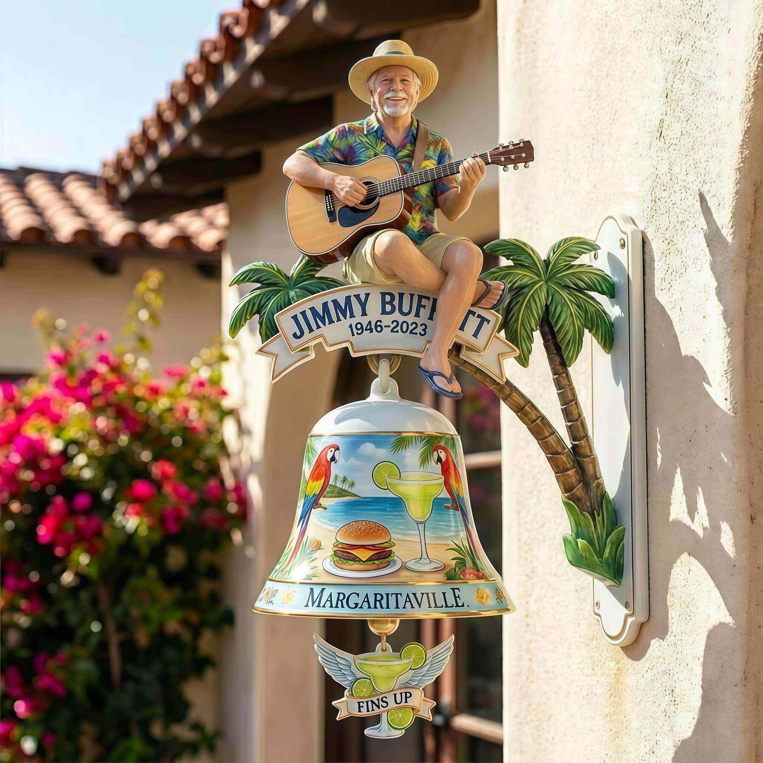 Jimmy Buffett Tribute Margaritaville Wall Bell