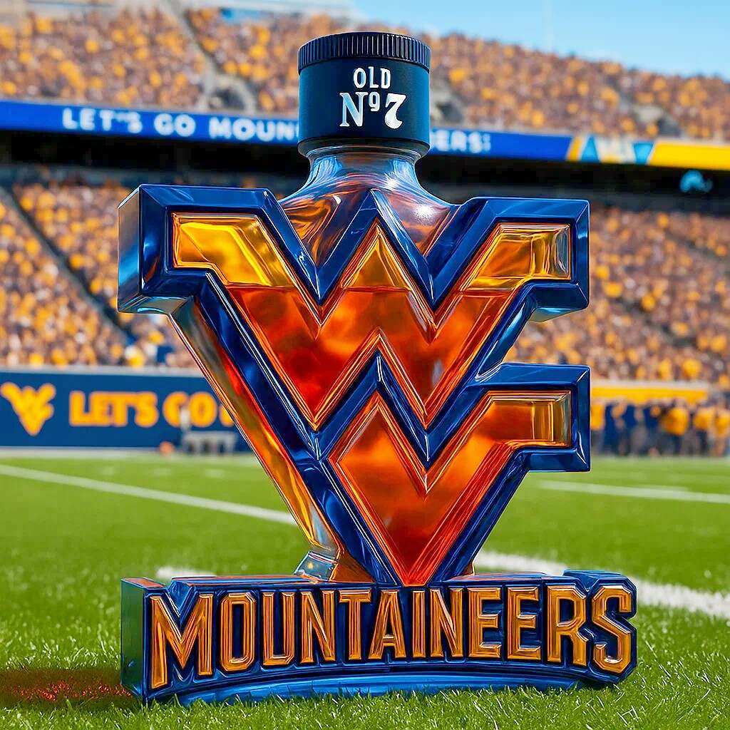 WVU Mountaineers Limited Edition Whiskey Bottle