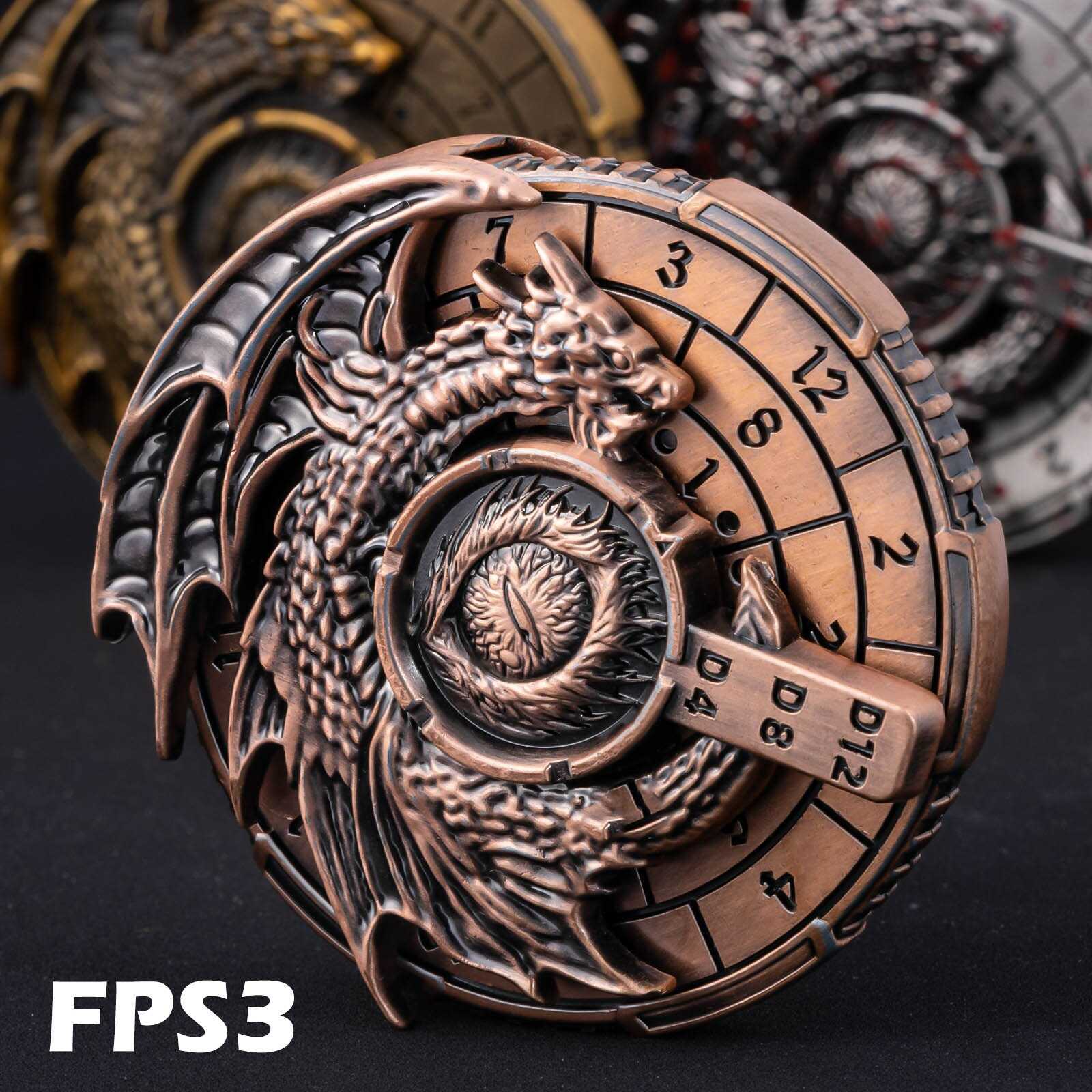 7-in-1 DnD Metal Dragon Compass Dice