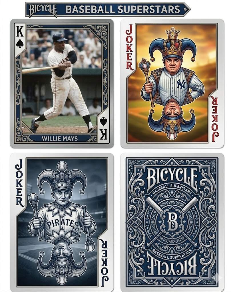 MLB Baseball Superstar Bicycle Limited Edition Playing Cards