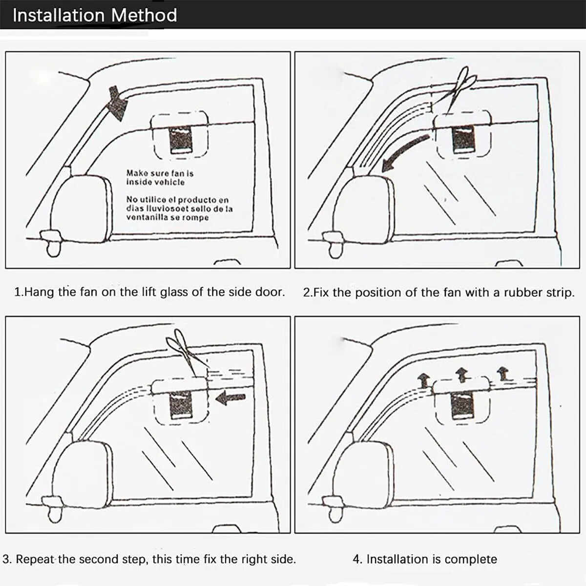 【Father's Day gift】Dual Outlet Solar Car Vent Fan Auto Air Circulation Cooling Exhaust Fan For Vehicle,Exhaust Fan