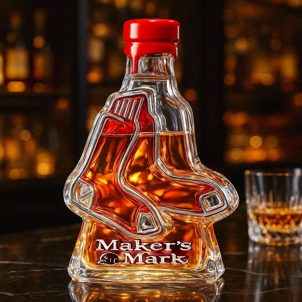 Boston Red Sox Whiskey Bottle