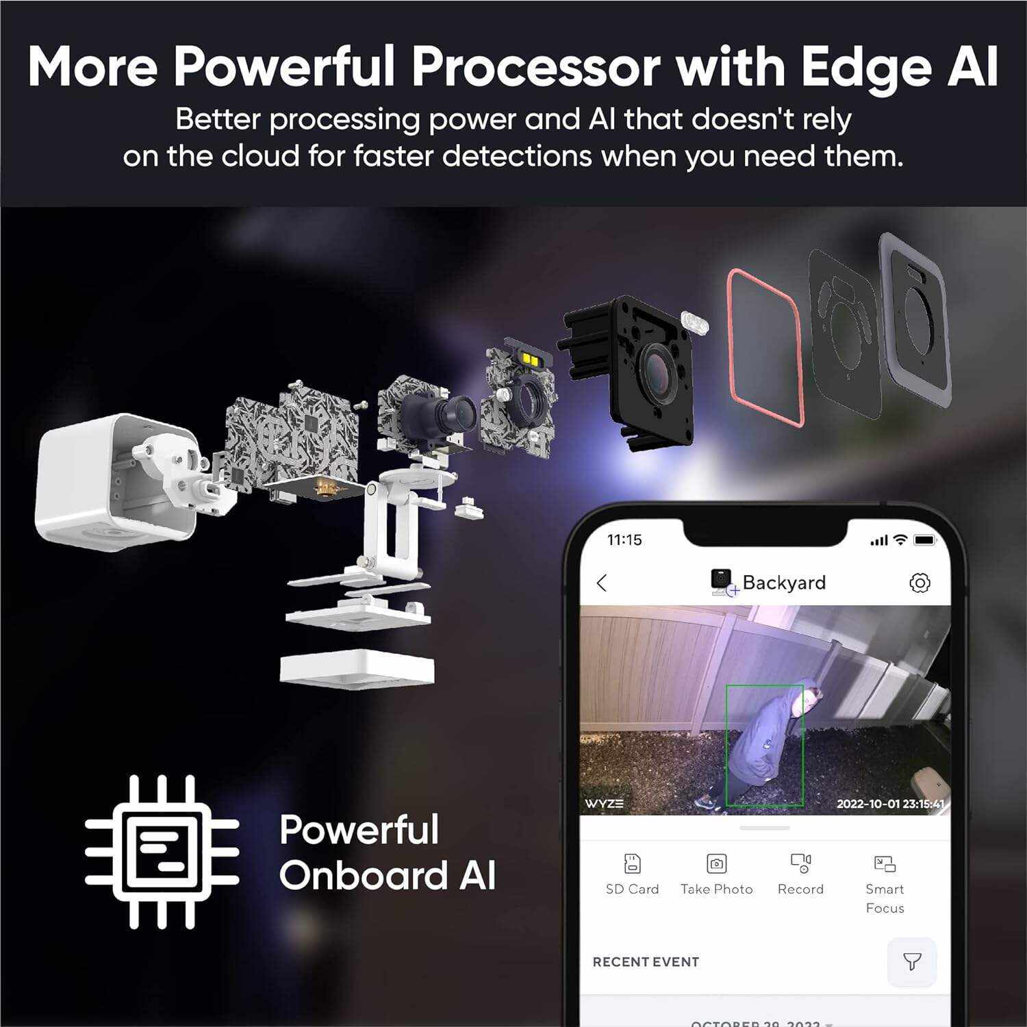 WYZE Cam v3 with Color Night Vision, Wired 1080p HD Indoor/Outdoor Video Camera, 2-Way Audio, Works with Alexa, Google Assistant, and IFTTT