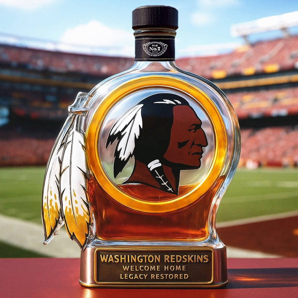 Washington Redskins Returns Whiskey Bottle
