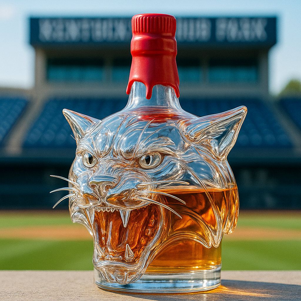 Kentucky Wildcat Whiskey Bottle