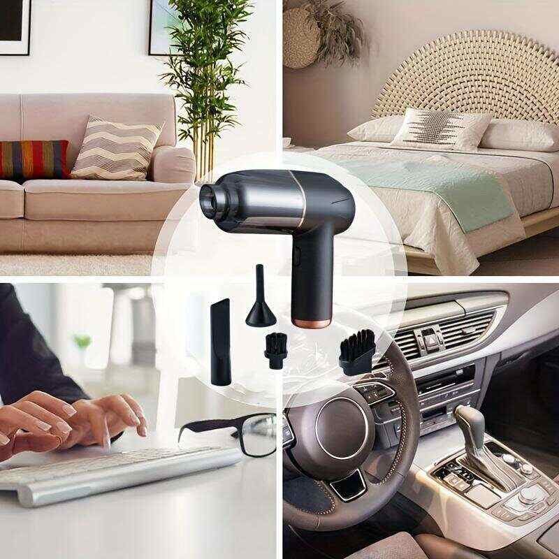 1PC Dual-Purpose Hand-held Cordless 4 In 1 Wireless Vacuum Cleaner With Super Strong Suction And Washable Filter - Perfect For Home And Car Cleaning, Suitable For Hard Floor, Pet, Office, Carpet!