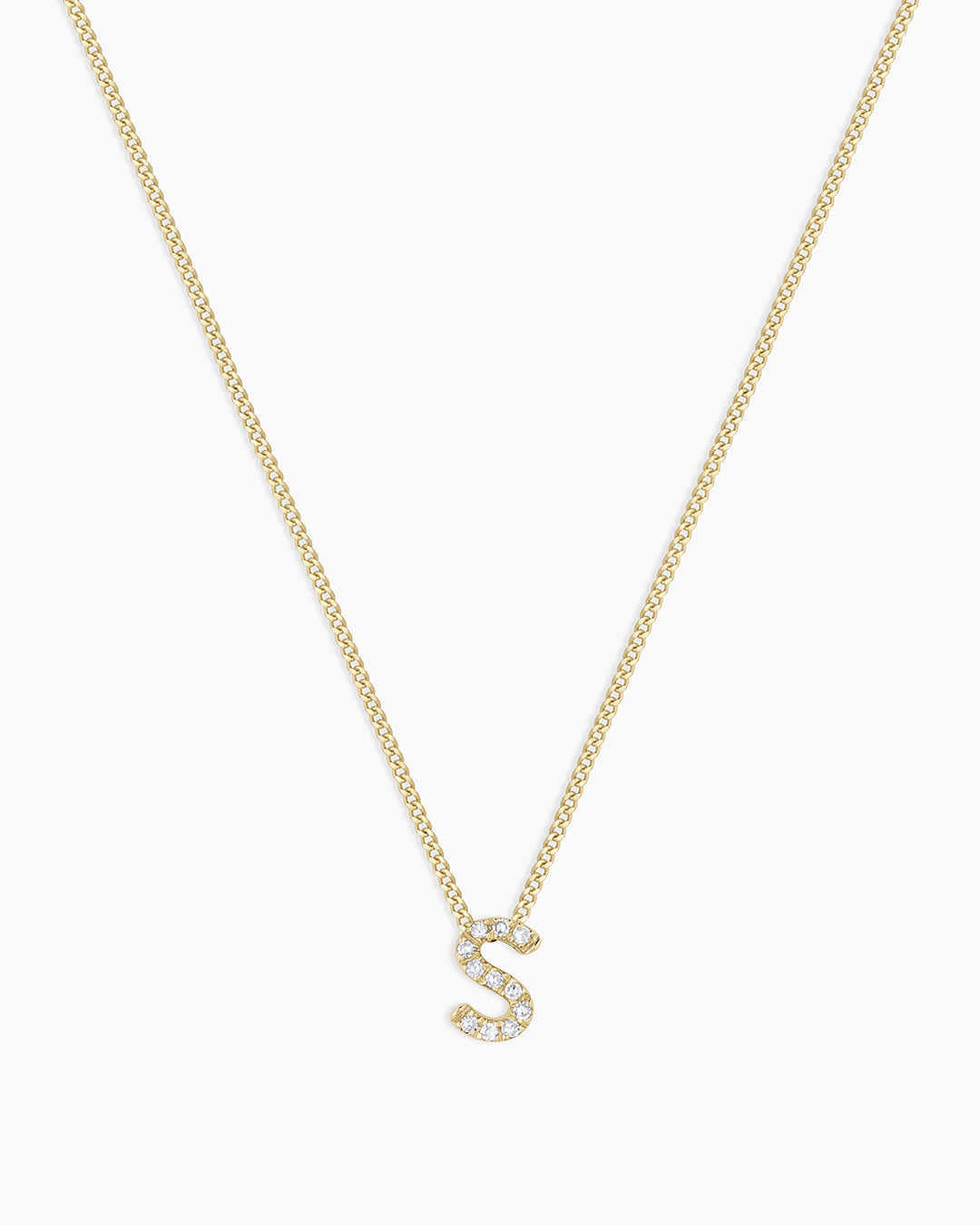 Diamond Alphabet Necklace