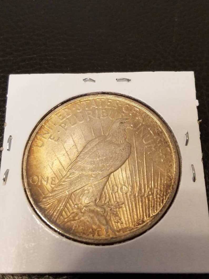 1922 Silver Peace Dollar AU/BU ! Toned! Lot# 479