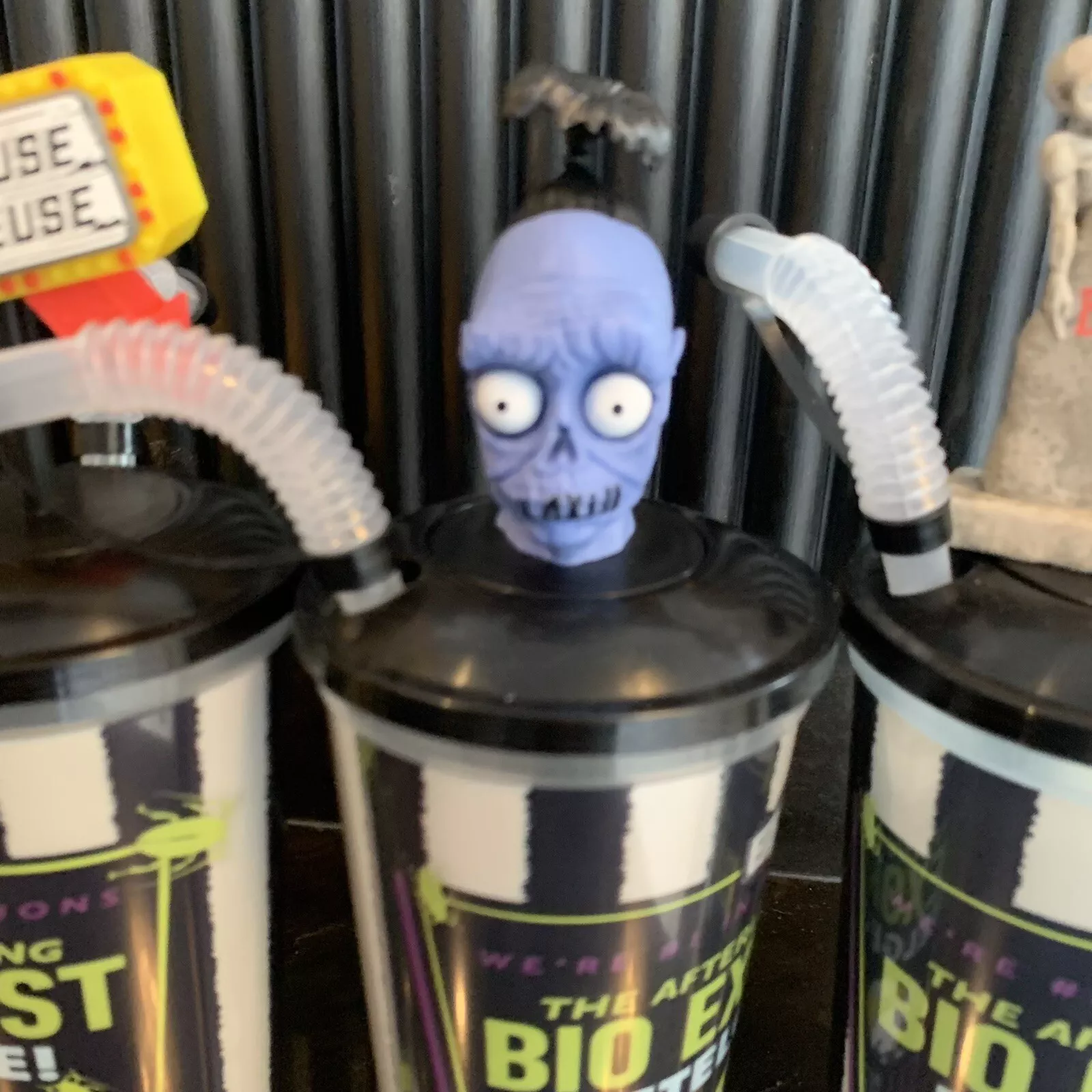 🪲BEETLEJUICE Set Of 4 Cinema Cups With Toppers
