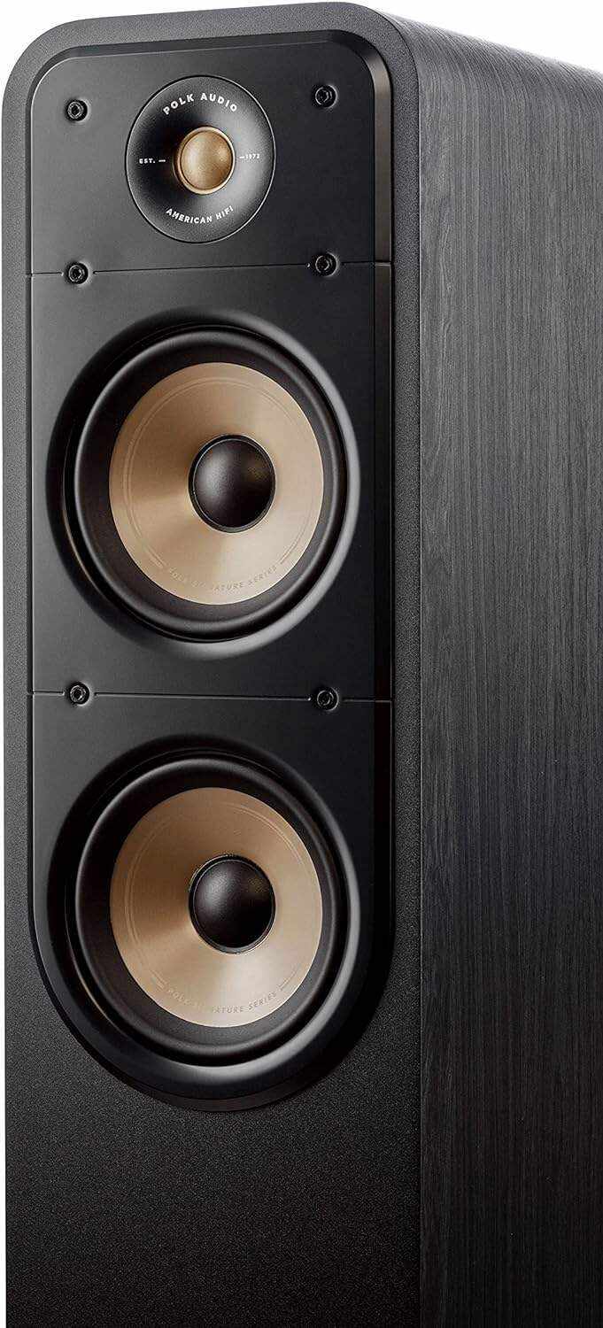 Polk Audio Signature Elite ES20 Bookshelf Speaker - Hi-Res Audio Certified,Dolby Atmos & DTS:X Compatible, 1
