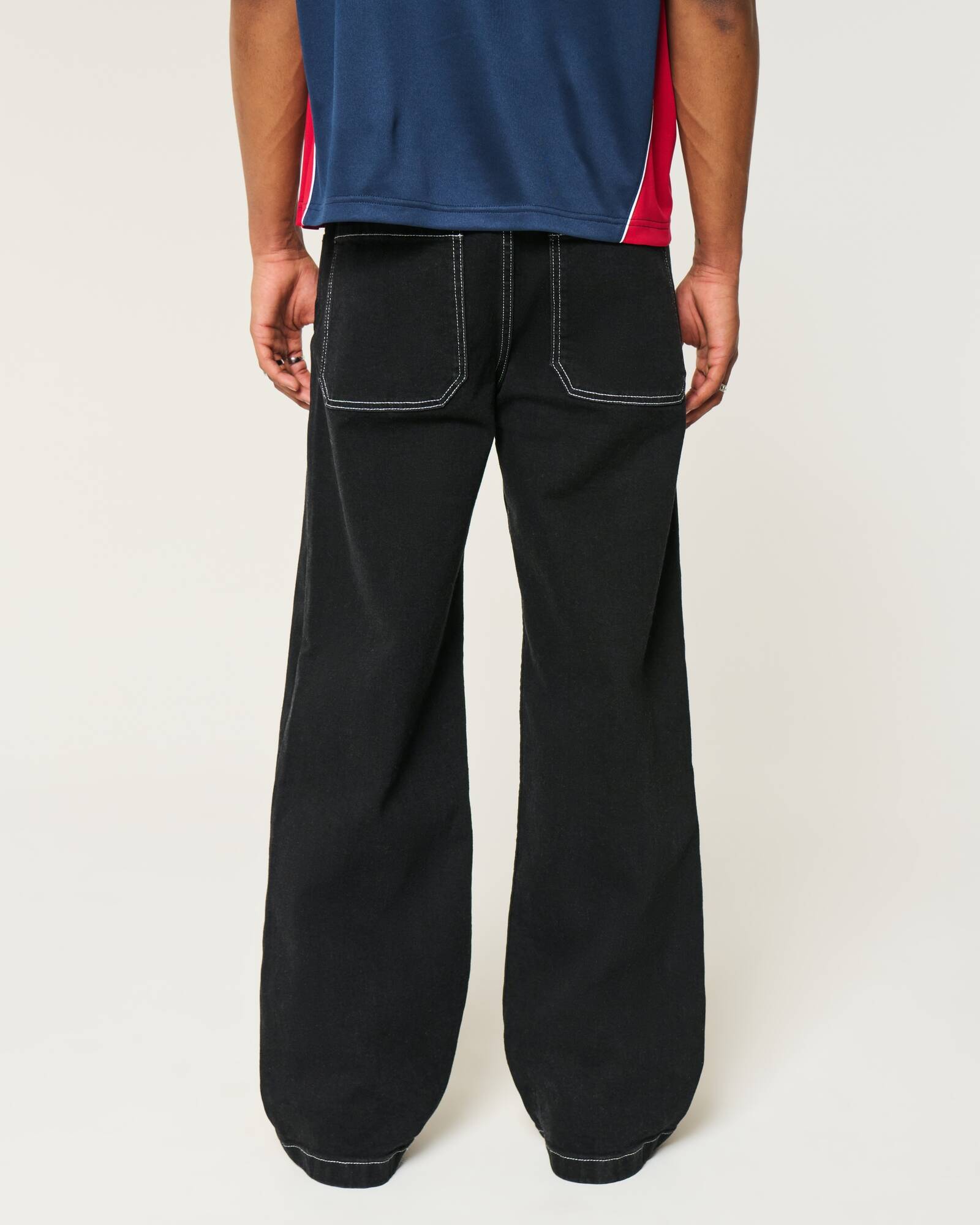Medium Wash Super Baggy Jeans