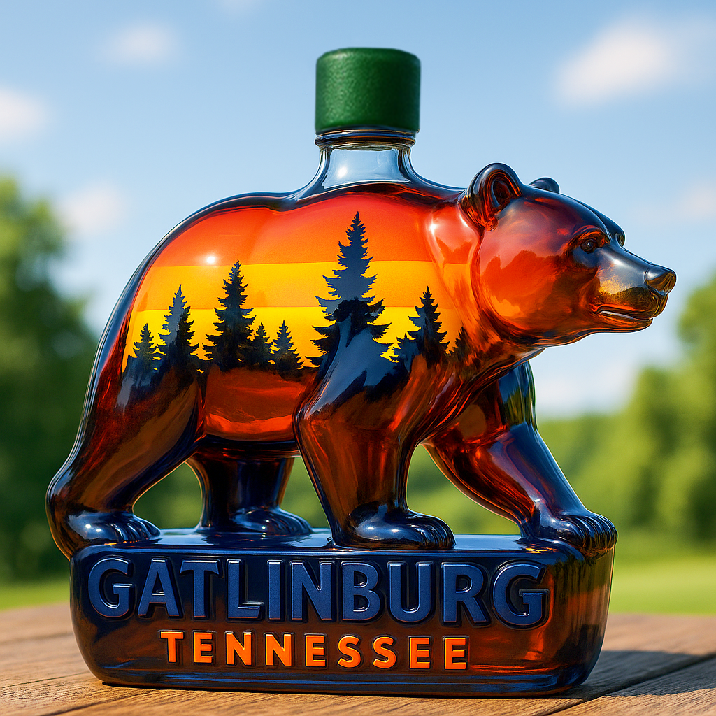 Gatlinburg Bear Whiskey Bottle
