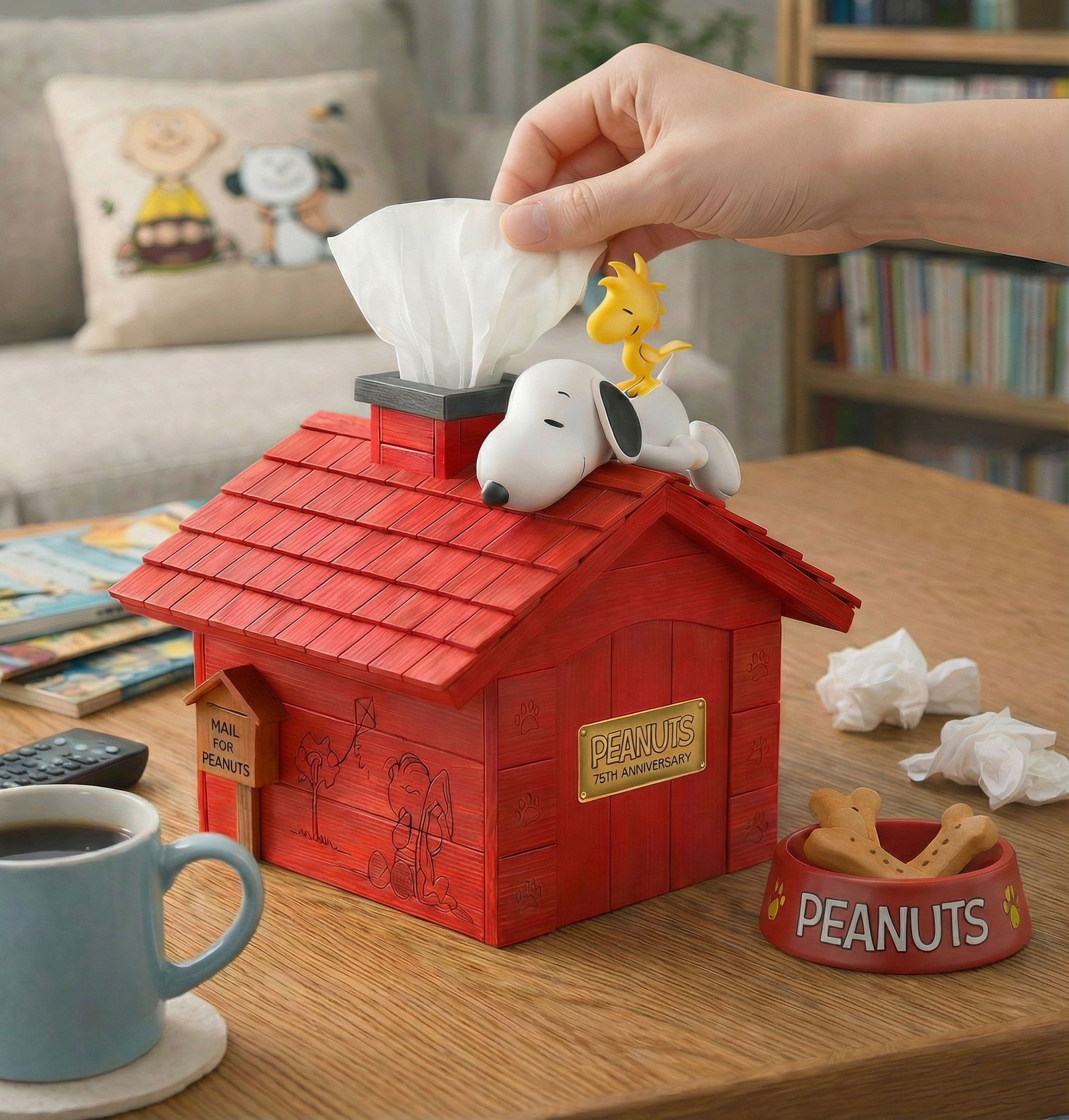 Snoopy 75th Anniversary Toilet Paper Box