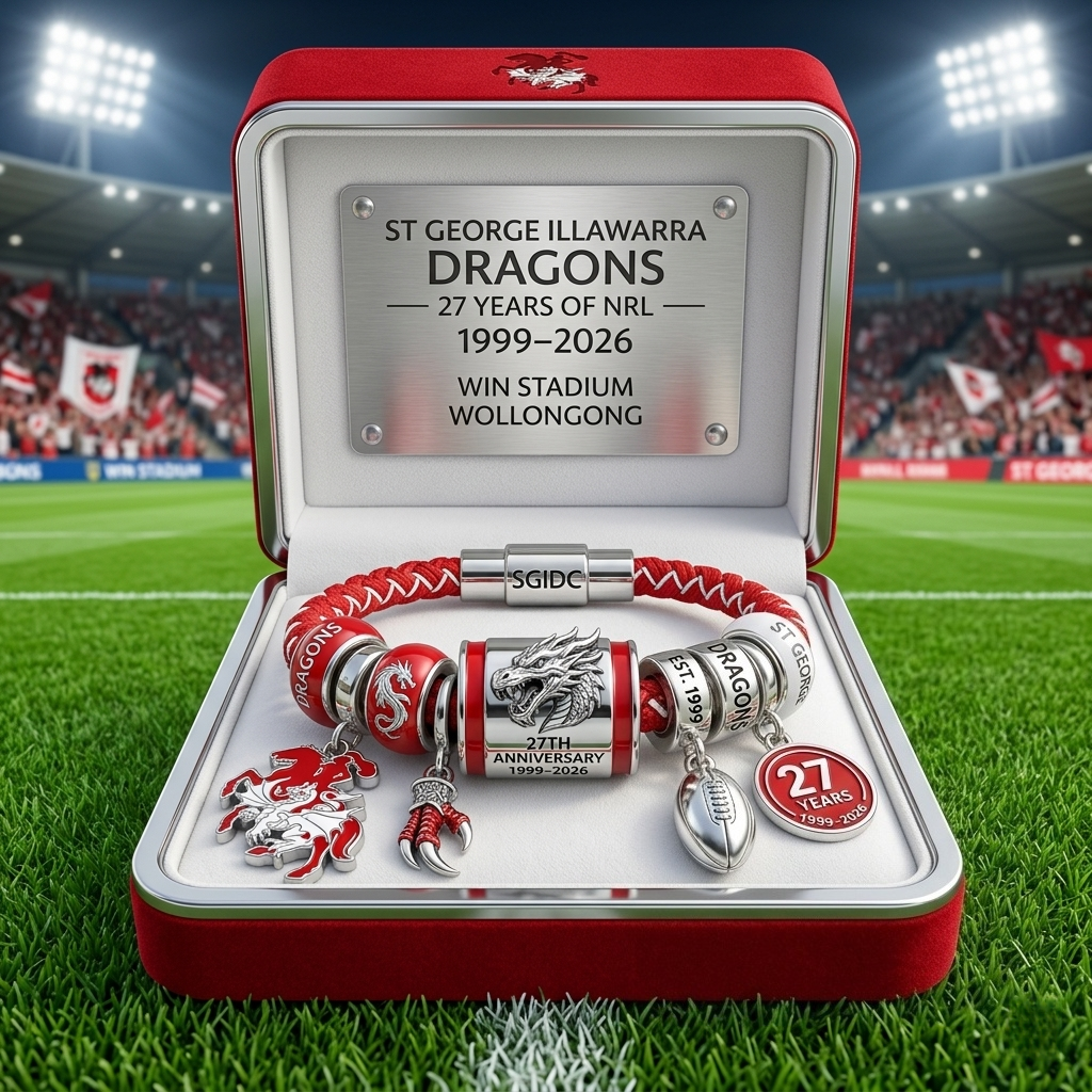 St George Illawarra Dragons 27 Years Commemorative Bracelet