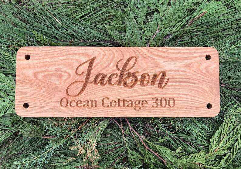SEA ISLAND white oak personalized swing