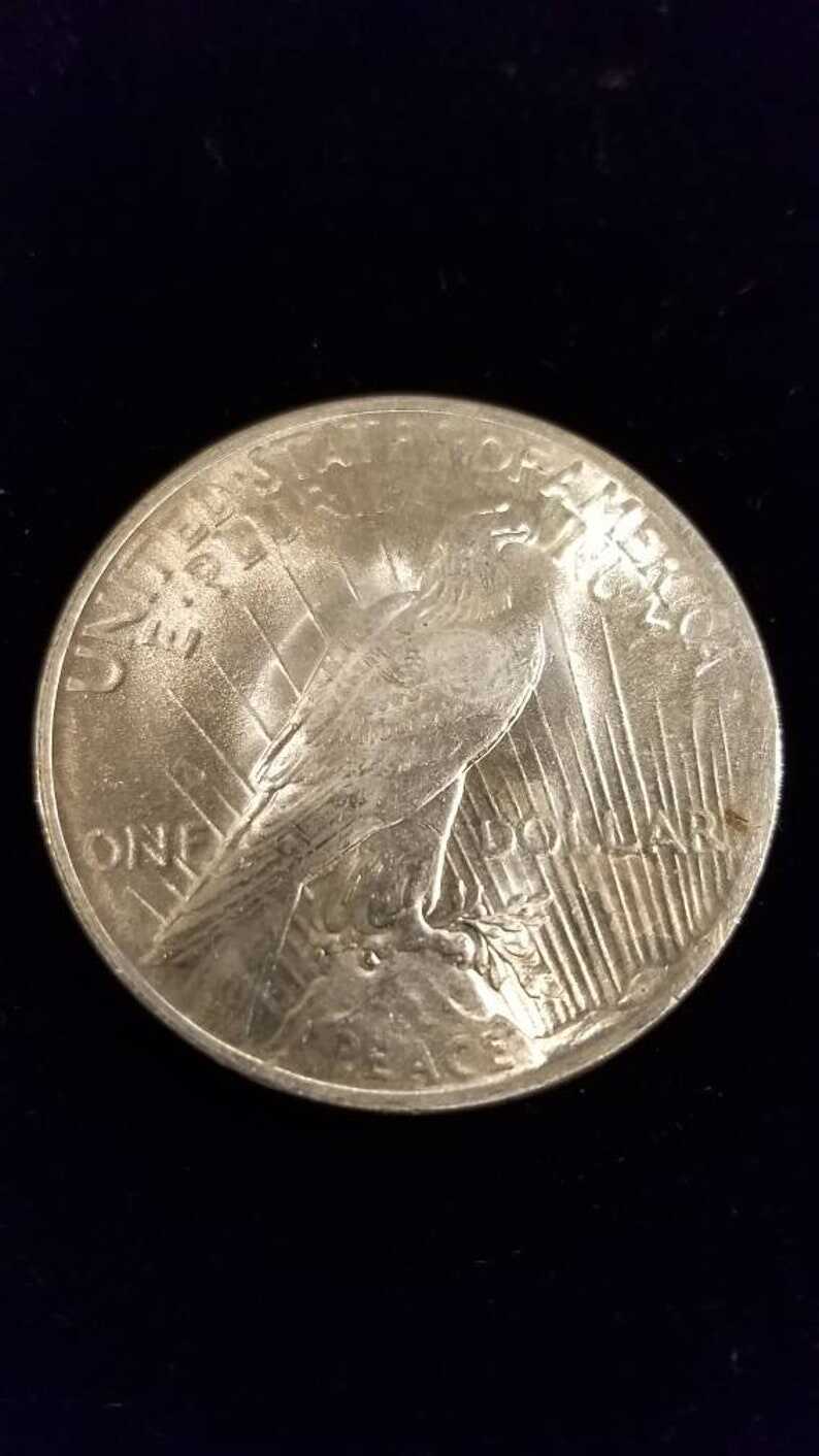 1924  Silver Peace Dollar BU   ! Lot# 773 Reg 69