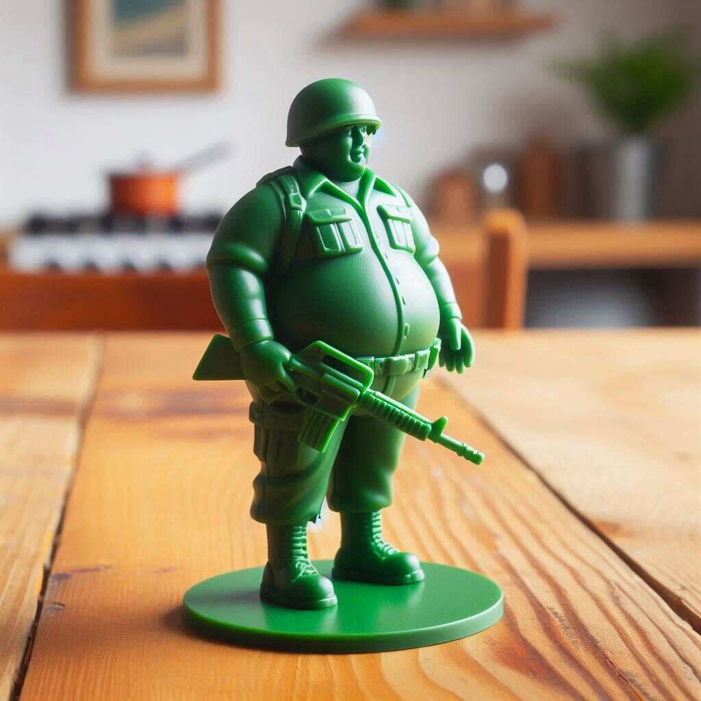 Funny Fat Green Army Men