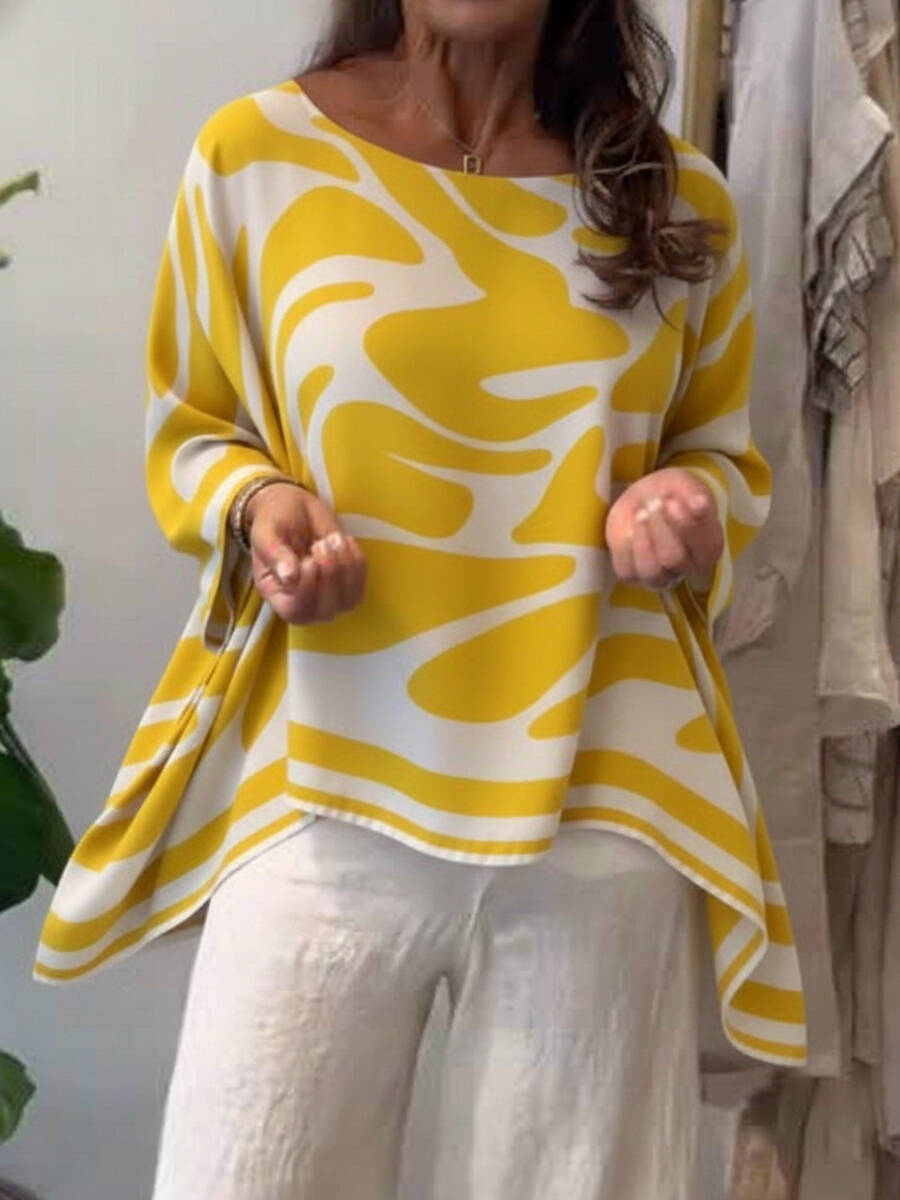 🔥Summer Arrivals🌟Loose-fitting Casual Printed Chiffon Top