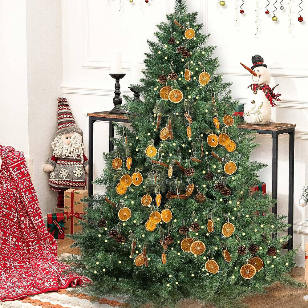 Natural Orange Slices Cinnamon Pinecones Ornament