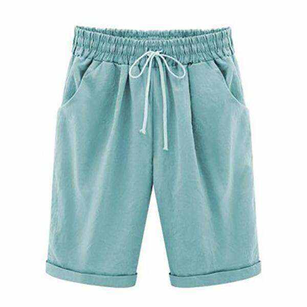 Colorful Plus Size Pockets Casual Shorts