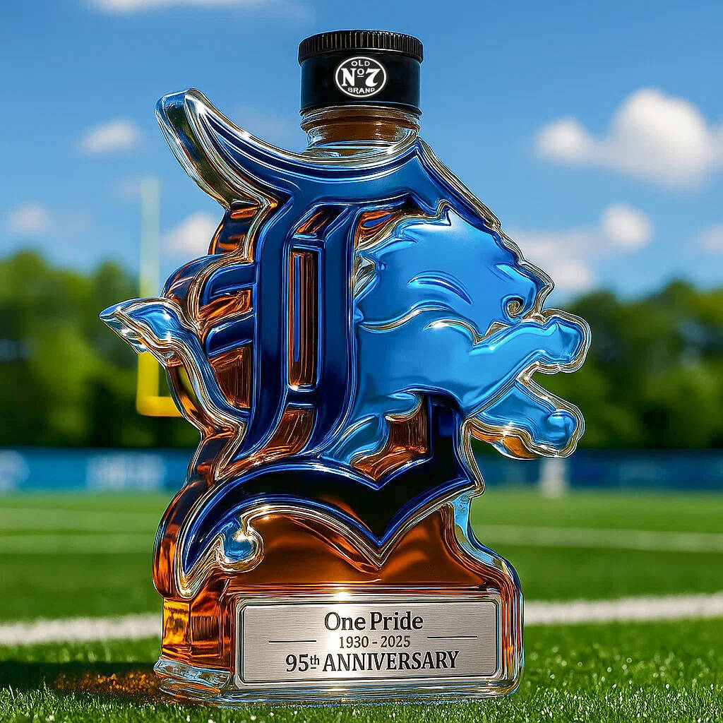 Detroit Lions 95 Anniversary Edition Whisky Bottle
