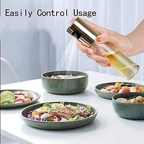 Pipigirl Kitchen Stainless Steel Olive Oil Sprayer Bottle Pump Oil Pot Leak-Proof Grill BBQ Sprayer Oil Dispenser BBQ Cookware Tools