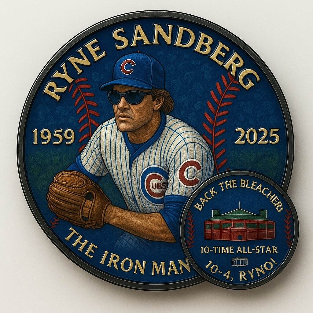 Ryne Sandberg Bronze Tribute Coin