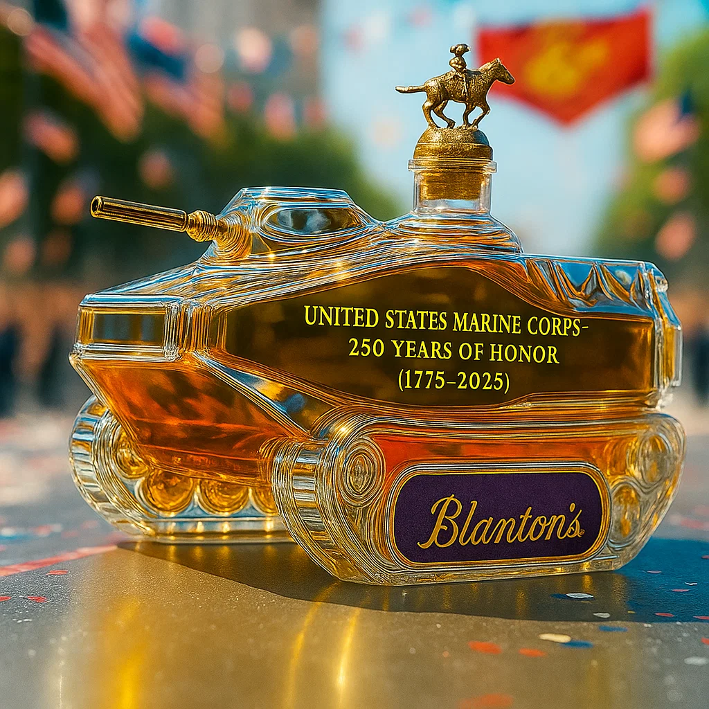 USMC 250th Anniversary AAV-7A1 Whiskey Bottle