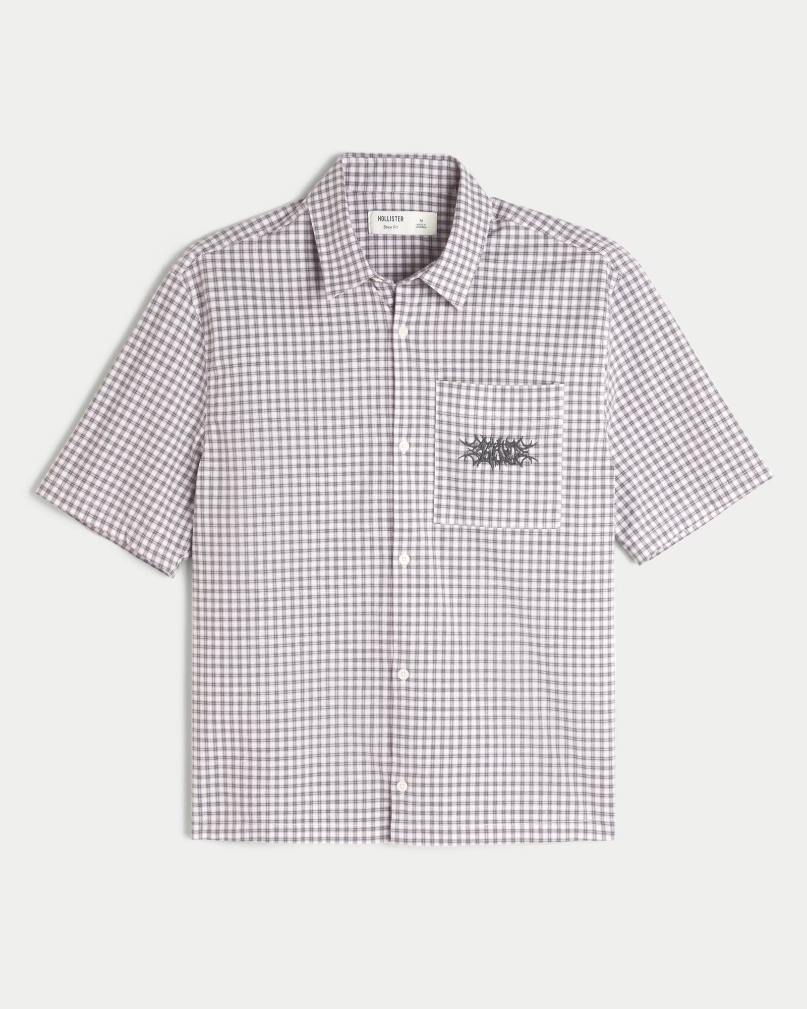 Boxy Short-Sleeve Cherry Graphic Shirt
