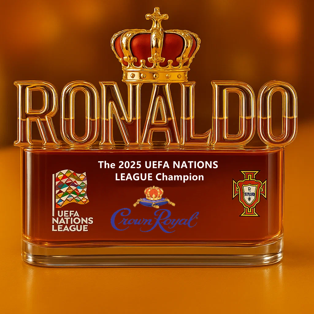 Cristiano Ronaldo Whisky Bottle – 2025 UEFA NATIONS LEAGUE Champion Commemorative