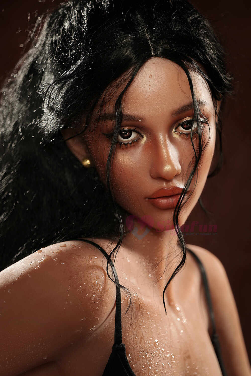 EU Stock - Viv 5.21ft/ 159cm #SG2/SG3 TPE Dark Tanned Realistic Big Breasts Sexy Adult Sex Doll