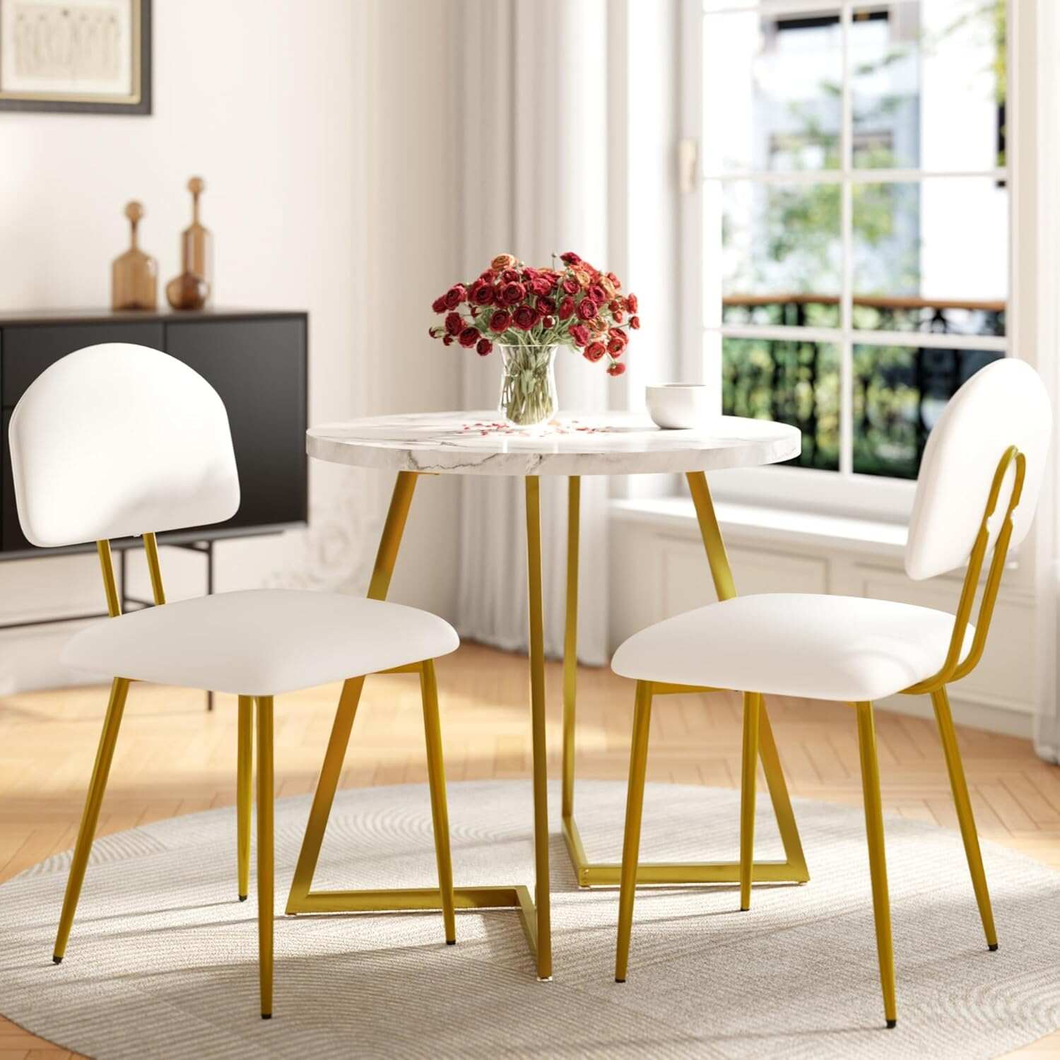 VECELO Dining Chairs Set of 2