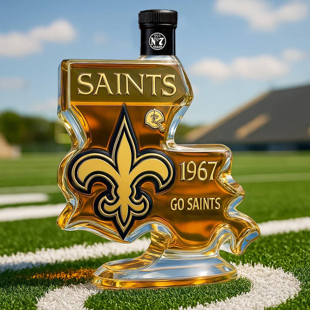 New Orleans Saints Limited Edition Whisky Bottle