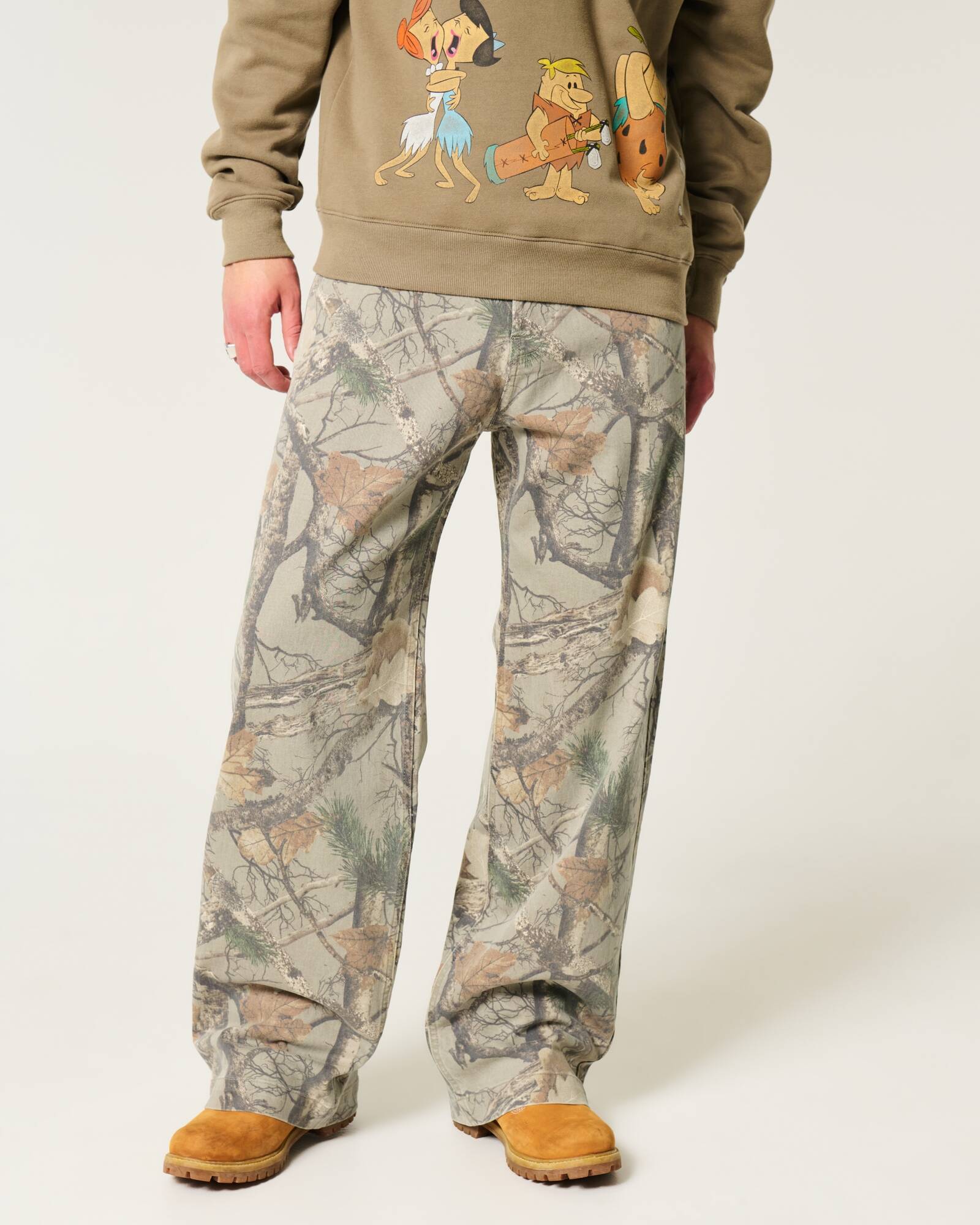 Medium Wash Super Baggy Jeans