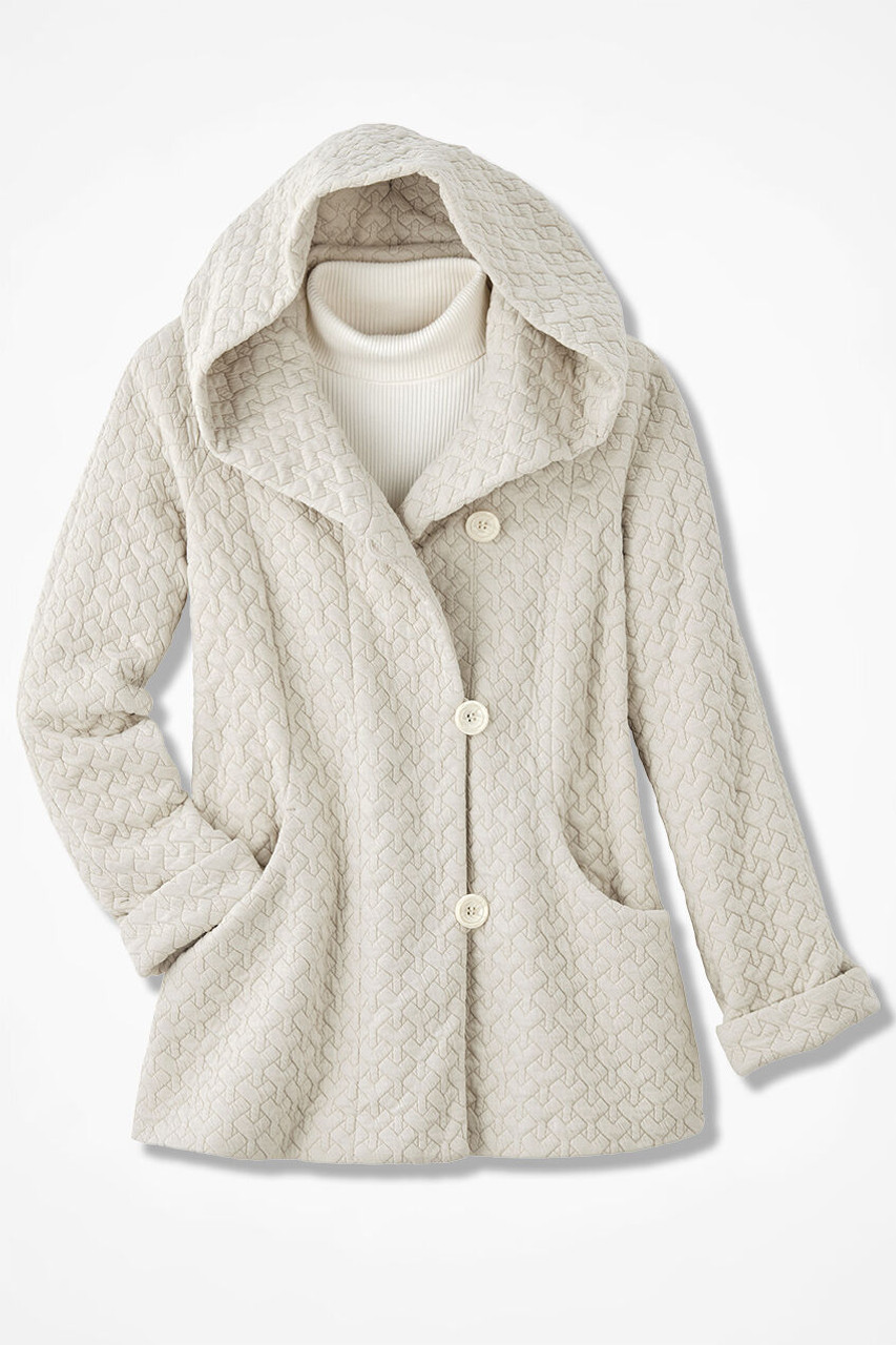 First Frost Textured Knit Coat