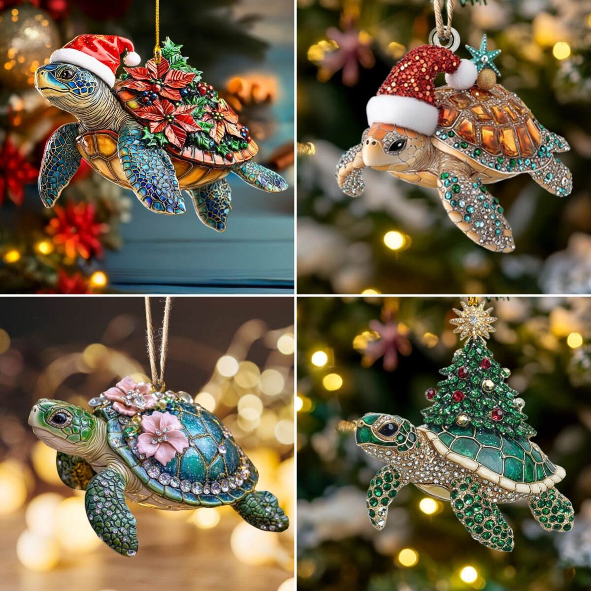 Turtle Christmas Ornaments